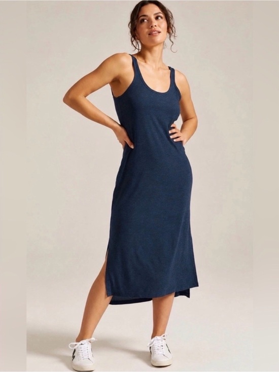 Beyond Yoga Dresses & Skirts - NWT Beyond Yoga Featherweight Resort Midi Slip Dress Nocturnal Navy S